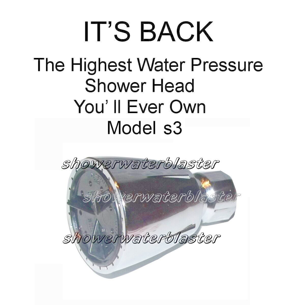 Super High Pressure Shower Head Over 14gpm Modified Approved Blasting Flow