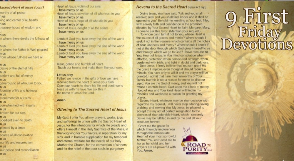 9 (Nine) First Friday Devotions