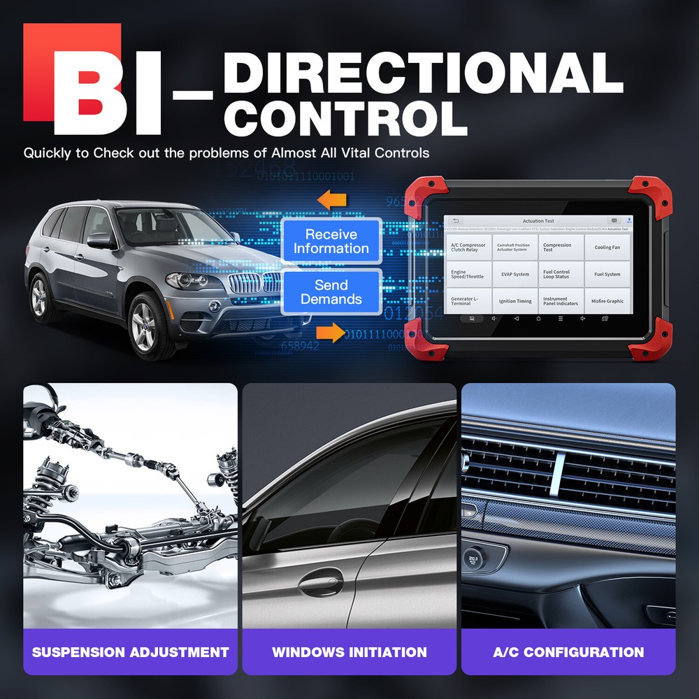 XTOOL D7 OBD2 Scanner Bi-Directional All System Diagnostic Auto Scan E.CU Coding