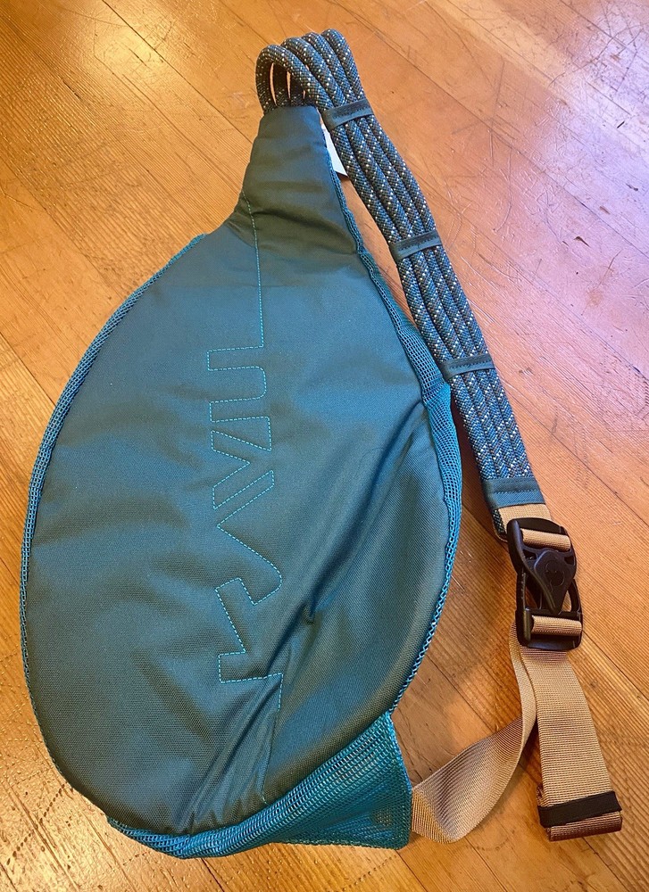 KAVU Beach Rope Bag Mesh Cool Aqua