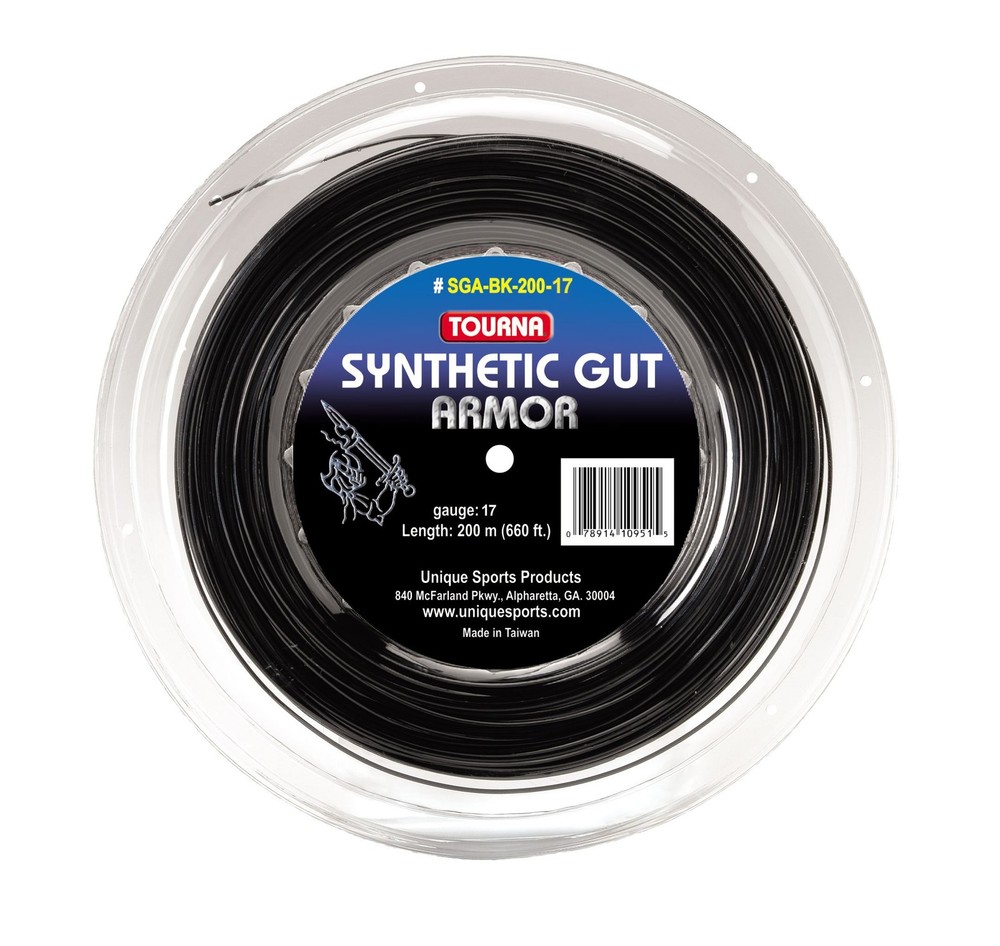 Synthetic Gut Armor 17G String Reel, Black