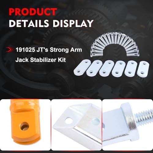 191025 JT's Strong Arm Jack Stabilizer Kit, Universal Compatibility with 5th