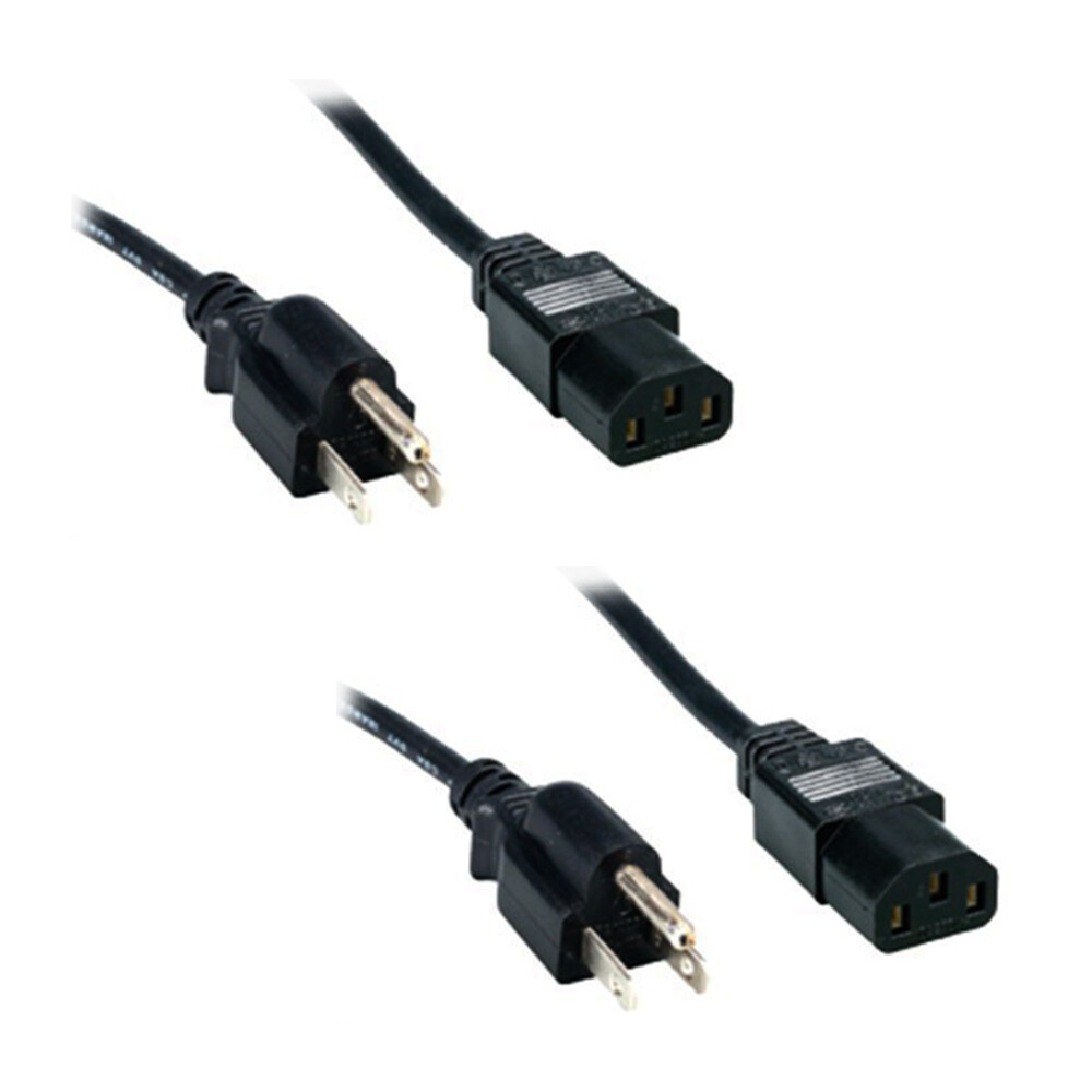 Comprehensive Standard PC Power Cord 3' (2-pieces)
