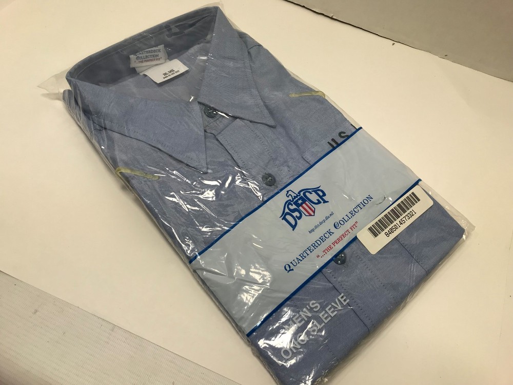 NAVY UTILITY WORK SHIRT, 2X New Condition