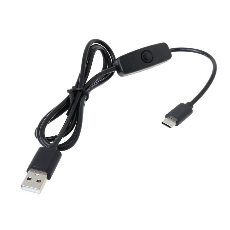 Power USB Cable for Driving Recorder USB to Type-C with ON