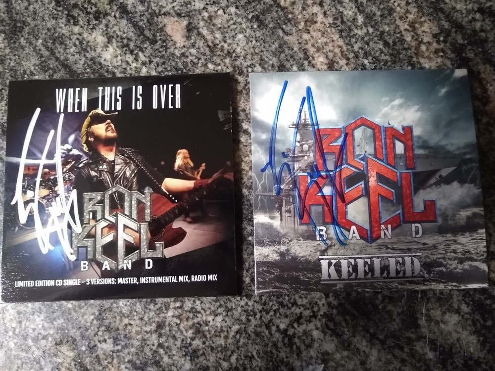 Signed Ron Keel CDS  When This Is Over and Keeled