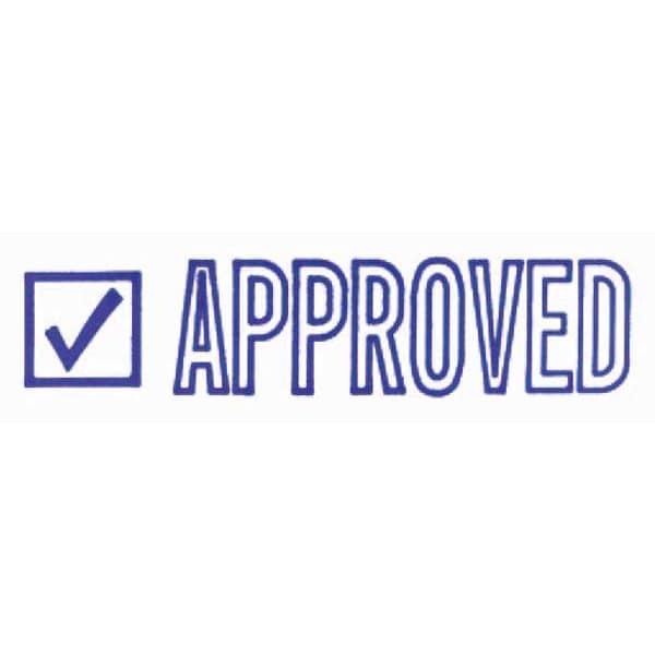 Accu-Stamp2 038840 Microban Message Stamp, Approved, 3/8"