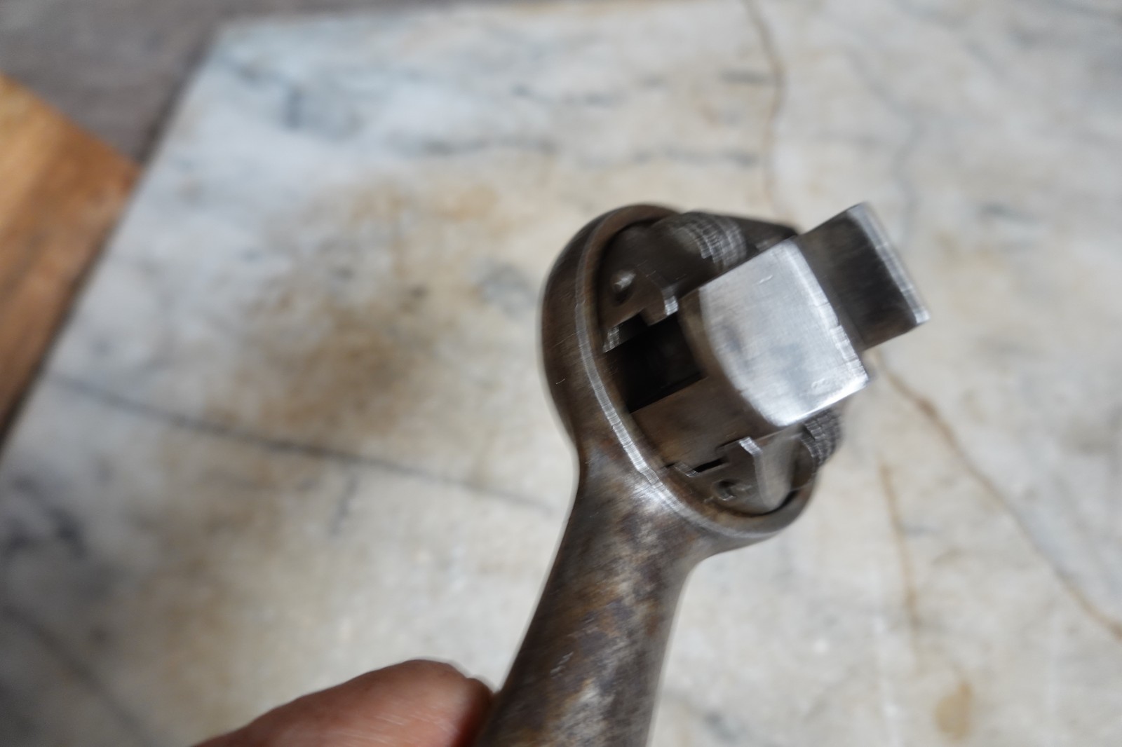 Antique "WIZARD" ADJUSTABLE RATCHET WRENCH PAT MAY 21 1907 Mechanic Railroad