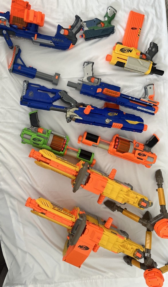 NERF Lot With Ammo & Other Accessories
