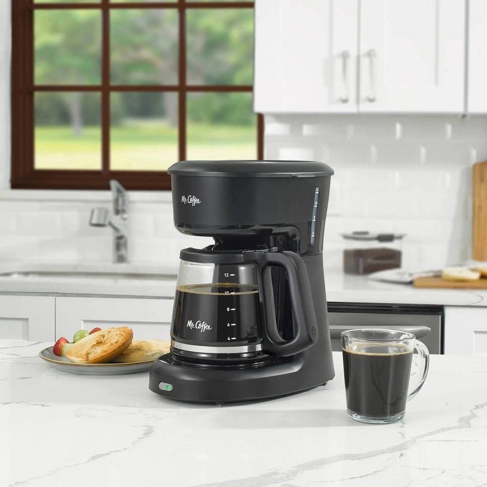 Mr. Coffee 12-Cup Coffee Maker with Easy Switch, Black, Model 2176663