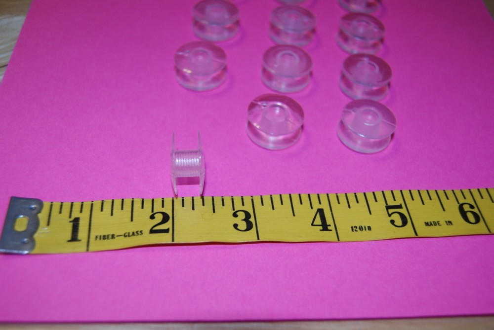 12 Class 66 Plastic Bobbins...plus....read listing