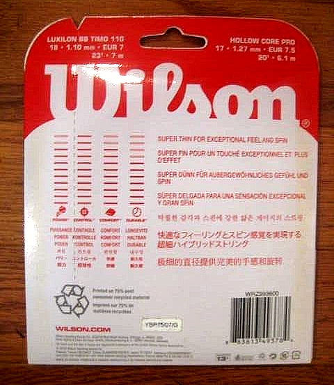 Wilson Pro Duo Tennis String - Natural/White