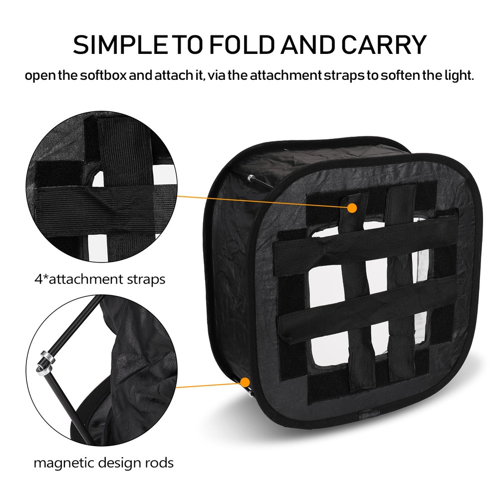 410mm Mini Portable Foldable Flash Diffuser Softbox for Speedlite Soft Filt I2C3