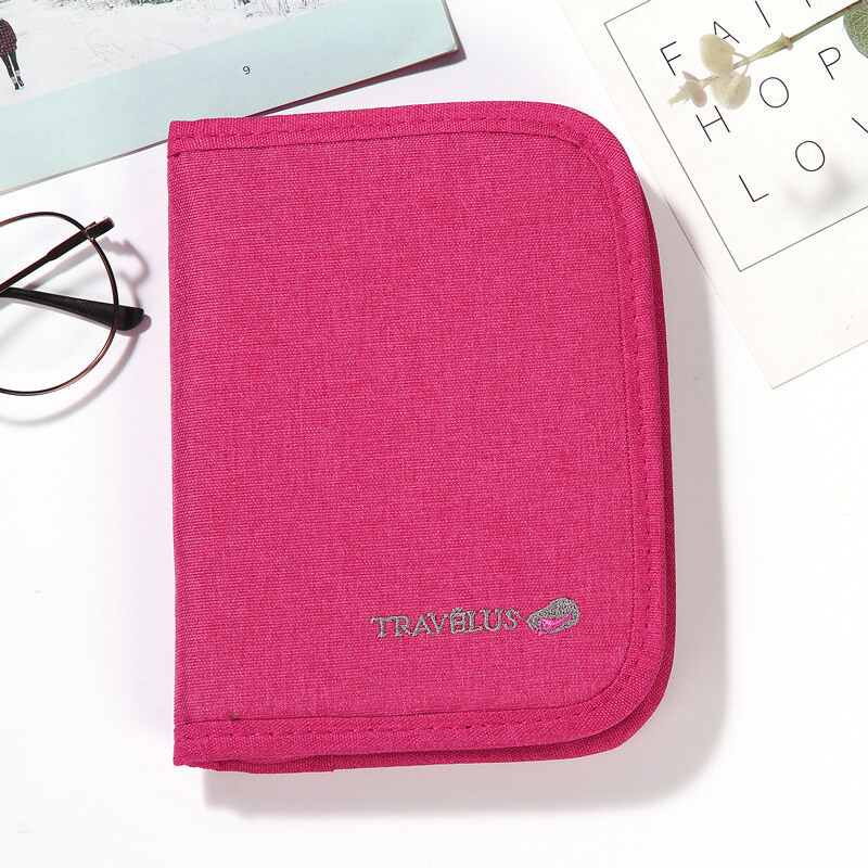 Multi-function Travel Passport Wallet Ticket Document Bag Passport Holder Purse