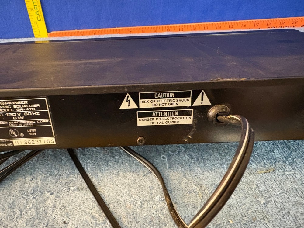 Pioneer GR-470 Vintage Graphic Equalizer