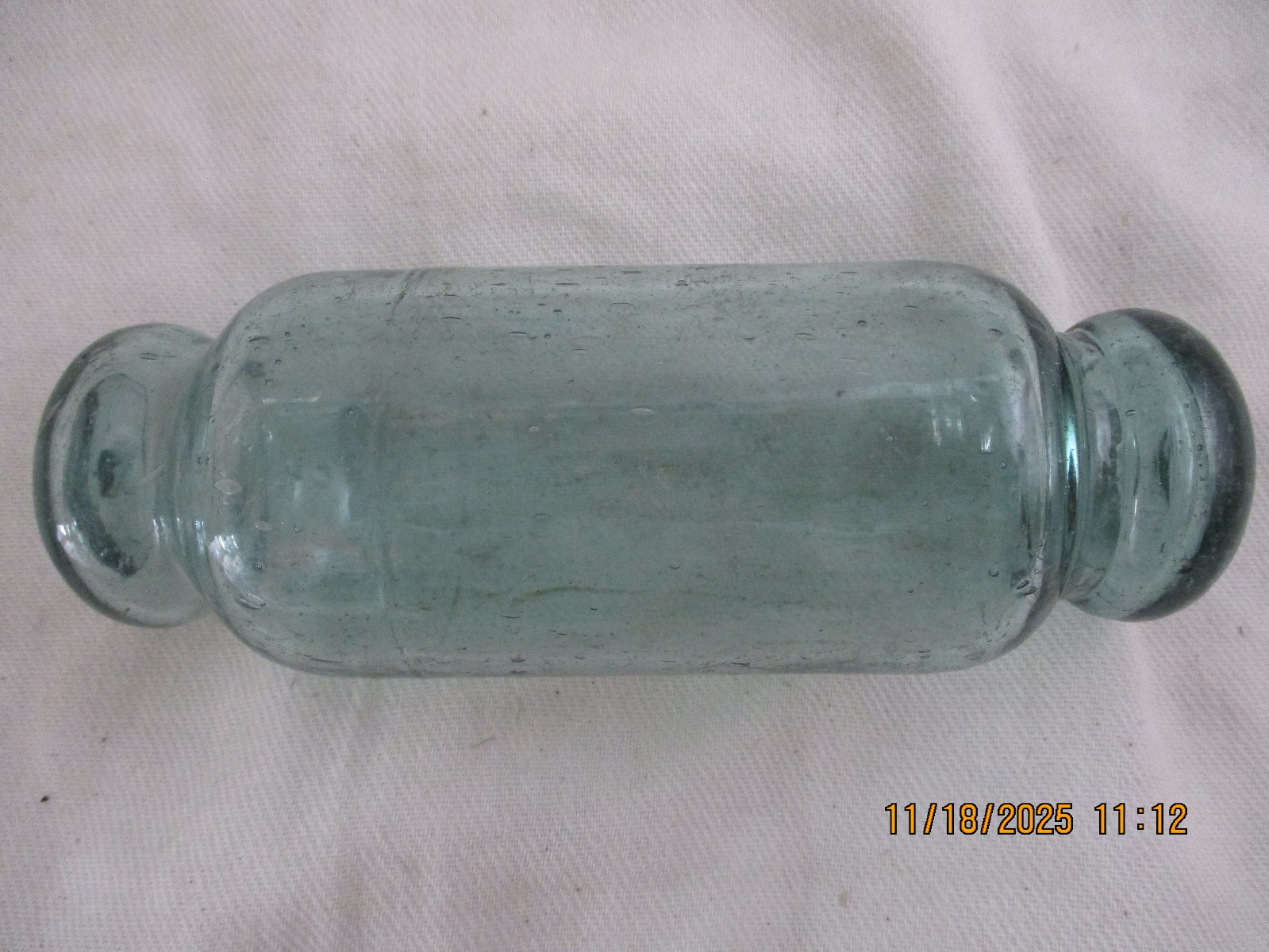 Two Authentic Japanese Large and Small Rolling Pin Floats Alaska Beach Combed