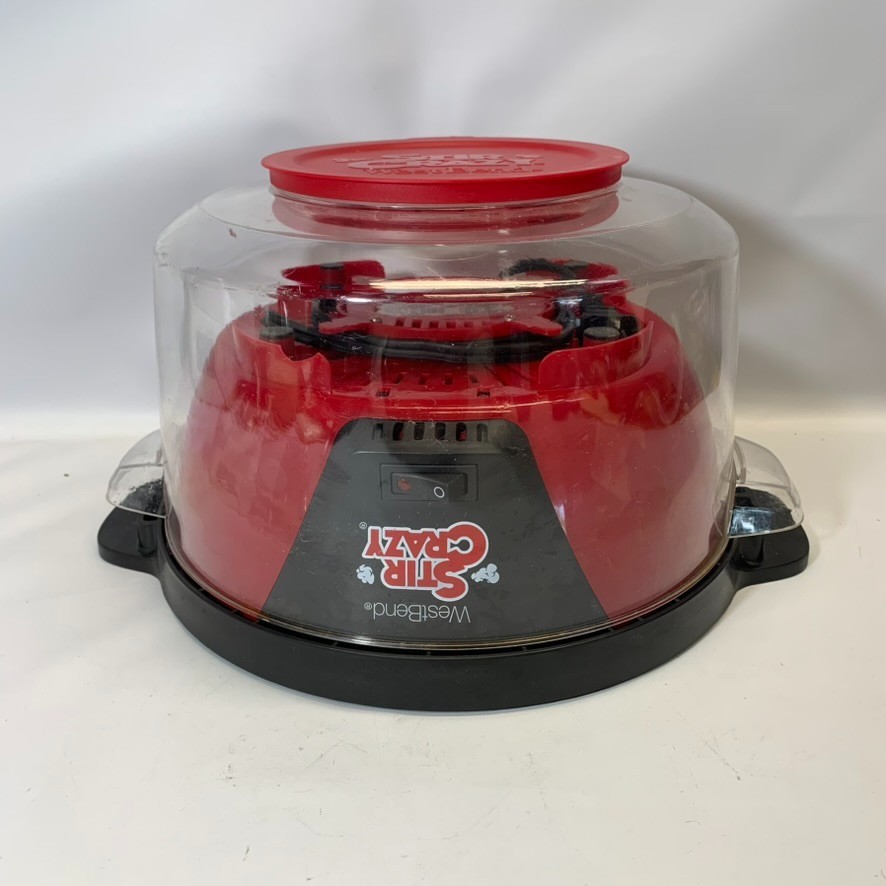 West Bend Stir Crazy Popcorn Maker (6-Quart) Model 53095 Tested & Working