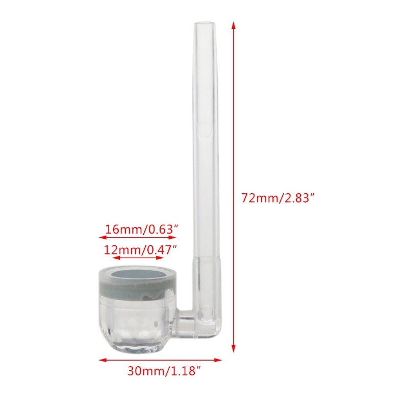 Acrylic for CO2 Diffuser Atomize Quiet Bubbling with Tiny Bubbles for Aquar