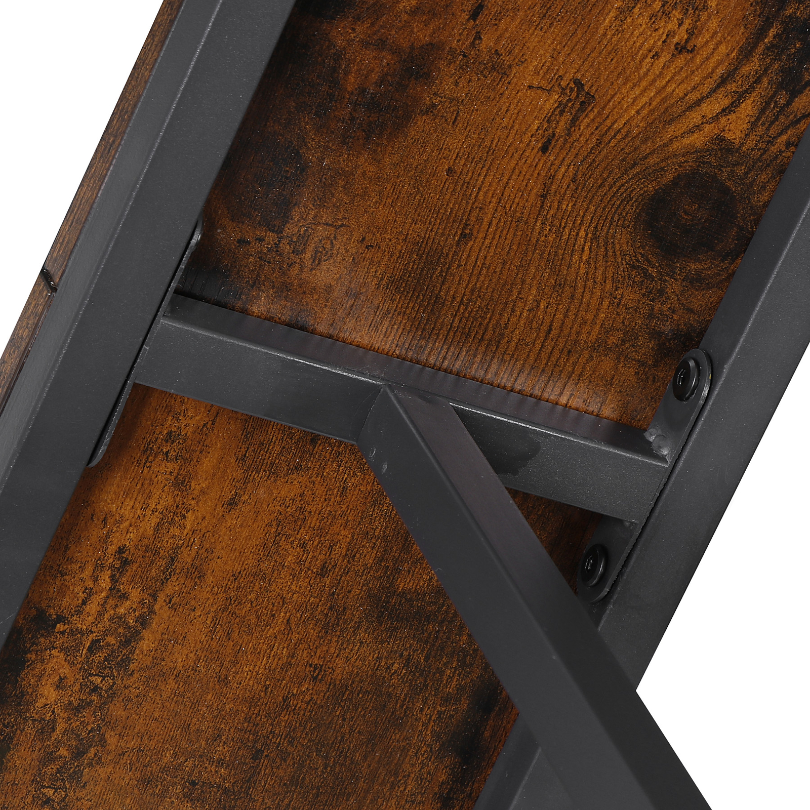 Console Table with Power Outlet Narrow Sofa Table 70.8" Behind Couch Table Brown