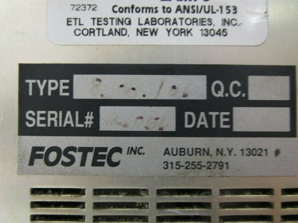 Fostec Opelco EKE Fiber Optic Light Source