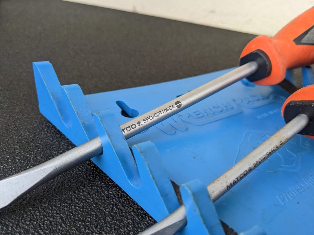 #bi480 Matco Tools 5 Piece Premium Orange Screwdriver Set