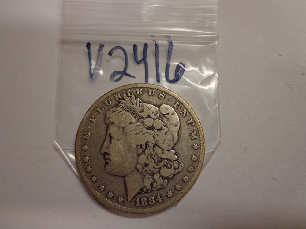 1884 $1 Morgan Silver Dollar
