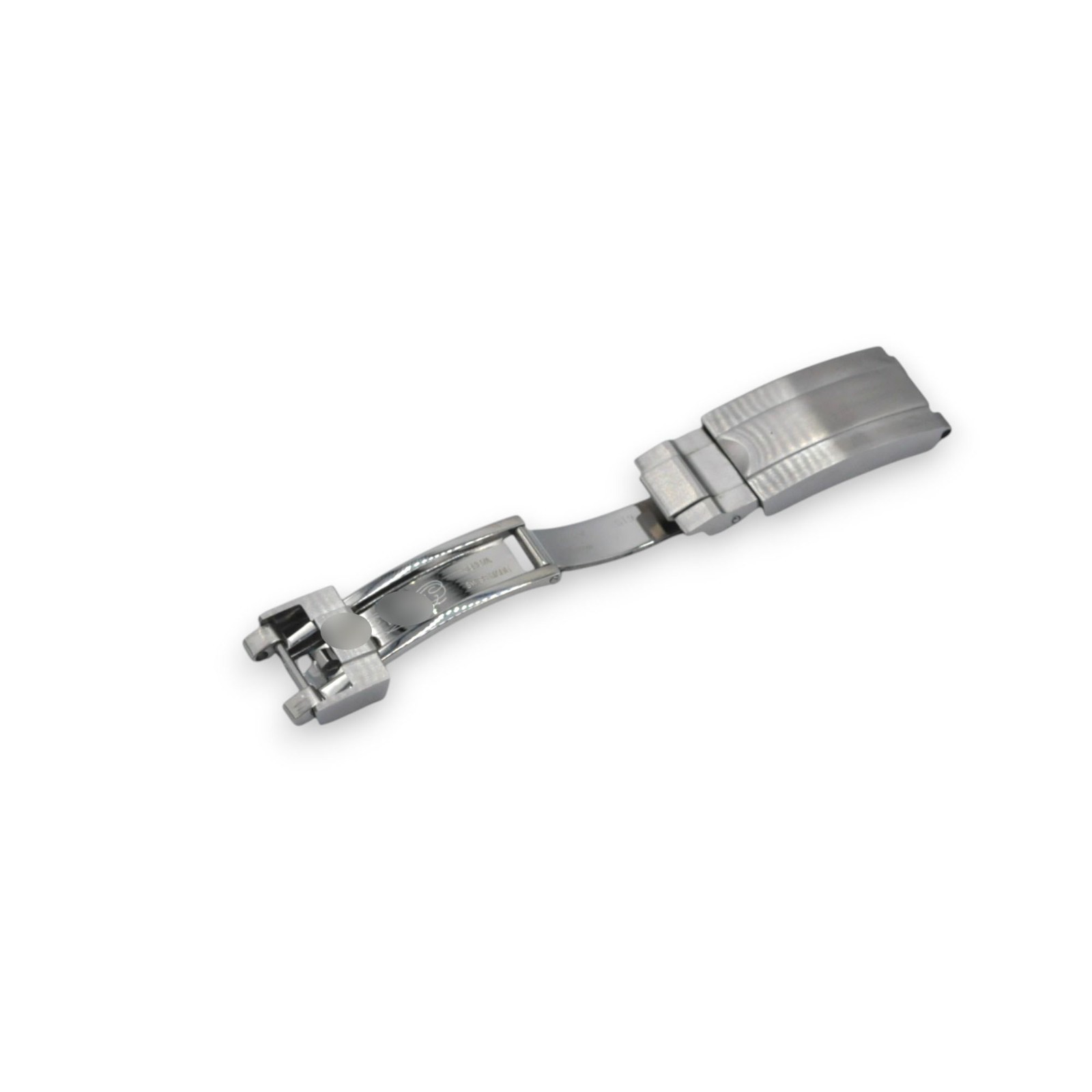 Brush Silver Steel Clasp For Rolex Glide-Lock Submariner, GMT, Daytona, DeepSea