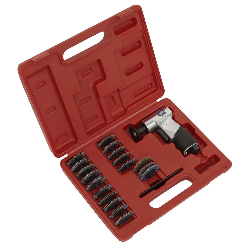 Sealey Premier Air Mini Sander Kit 50mm 35pc SA720