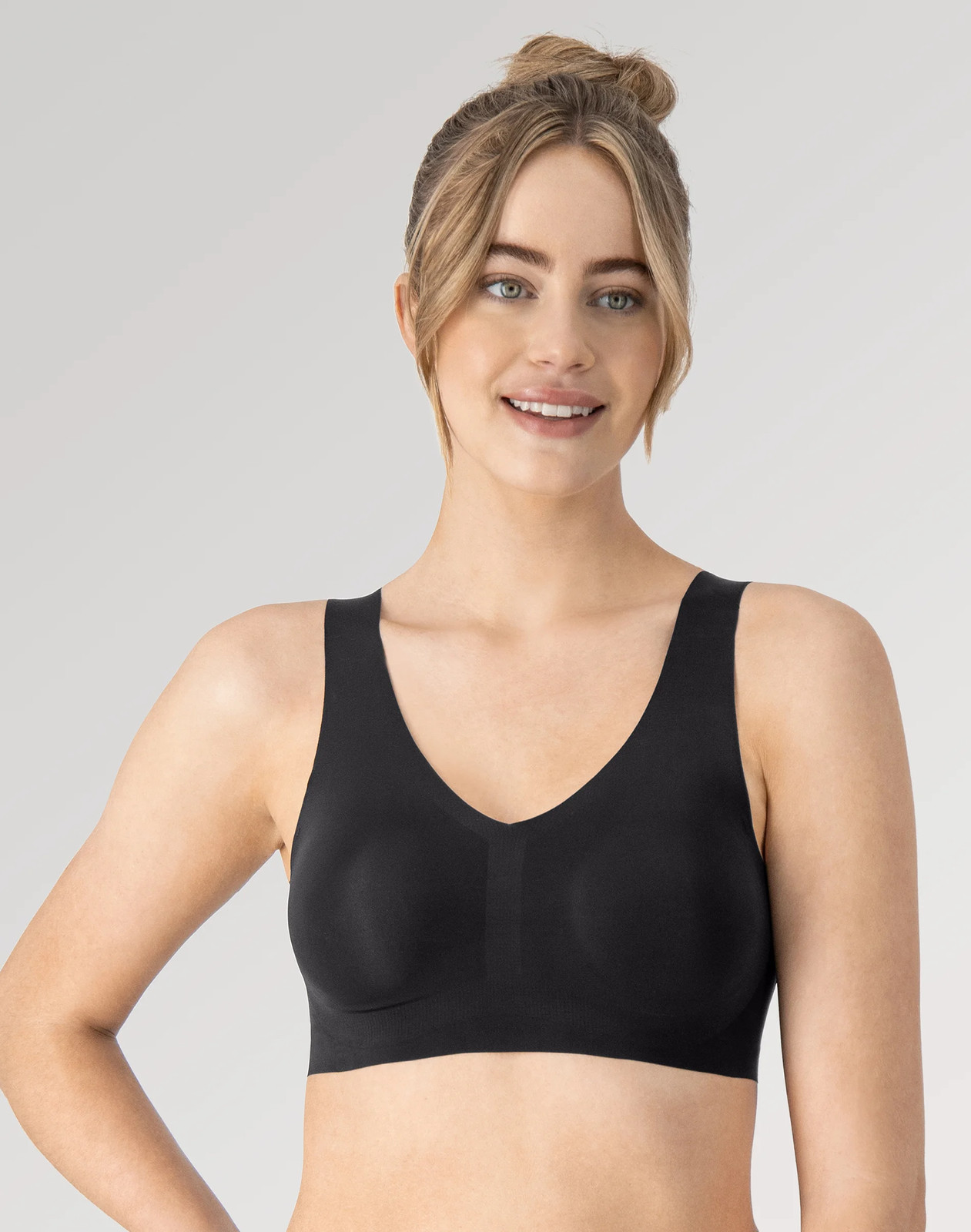 Hanes Women's Invisible Embrace Pullover Bralette, Moisture Wicking
