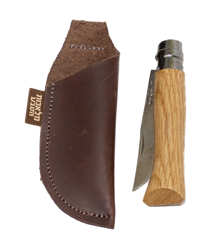 Opinel 8 Oak & Leather Sheath