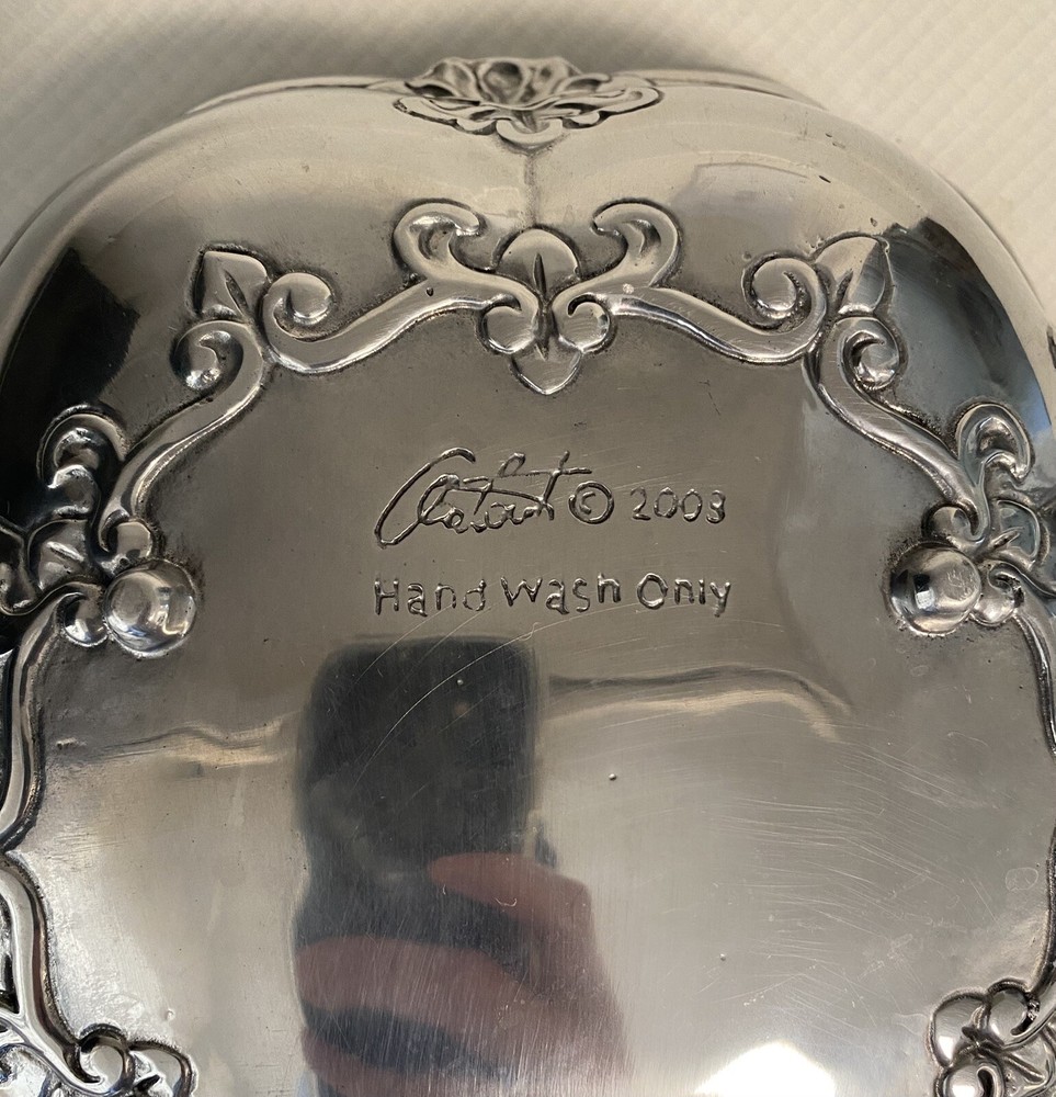 Fruit Bowl Silver fleur de lys 2009 Read The Description