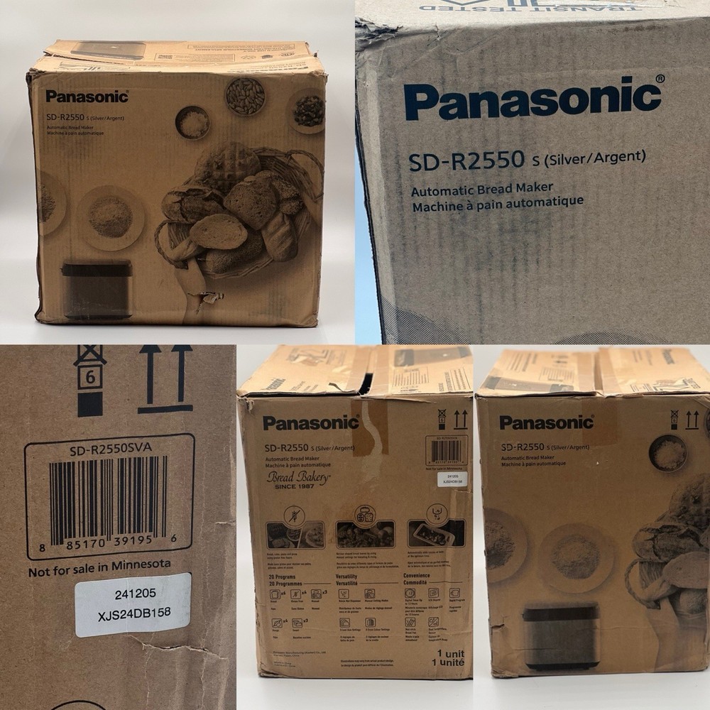 Panasonic SD-R2550 S Silver Automatic Bread Maker Machine
