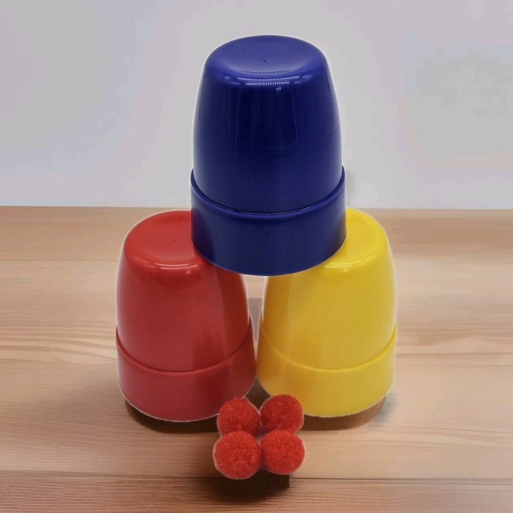 Magic Trick - Cups and Balls Close-up Table Tricks