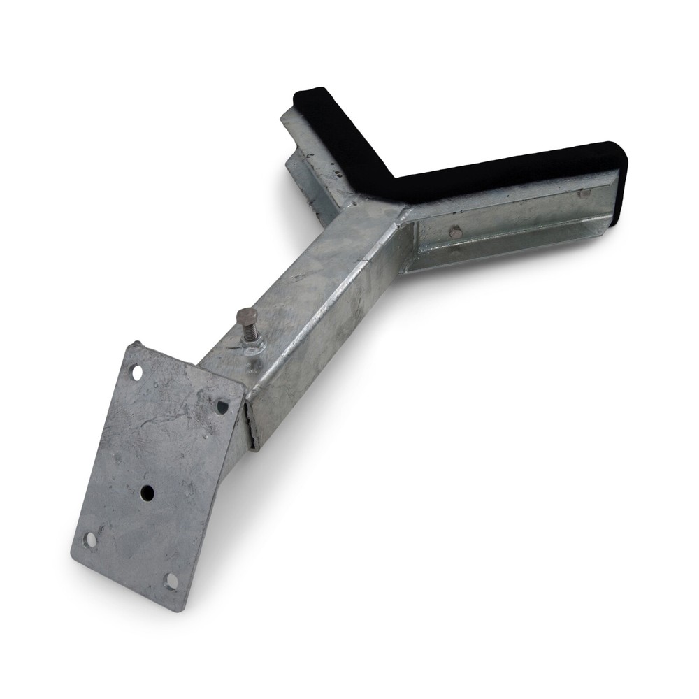 Bow Rest Catcher Assembly for Boat Trailer Adjustable Galvanized Post Carpeted