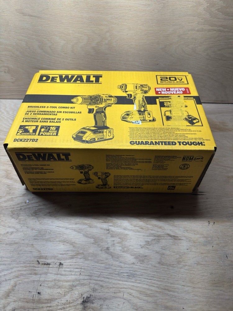 DEWALT 20V MAX 2-Tool Brushless Power Tool Combo Kit with Soft Case