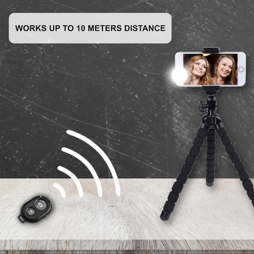 2 Pack Camera Shutter Wireless Bluetooth Remote Control for Android Apple iPhone