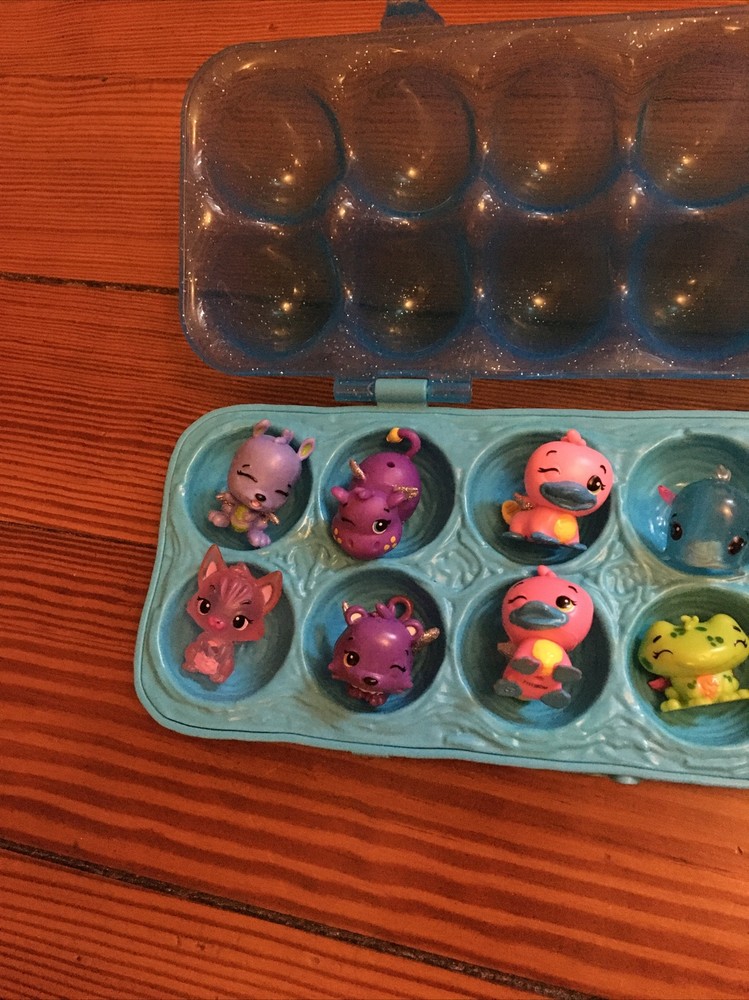 12 Hatchimals Blue Egg Carton Figures A3