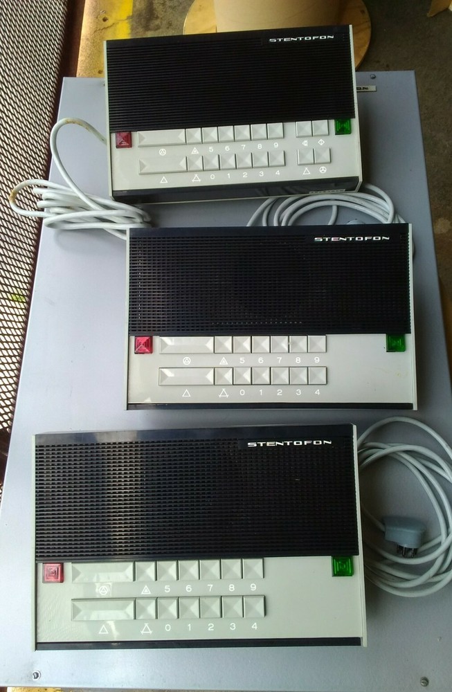 Stentofon Intercom System - Relay Panel/Stations/Pwr Supply - Vintage Audio