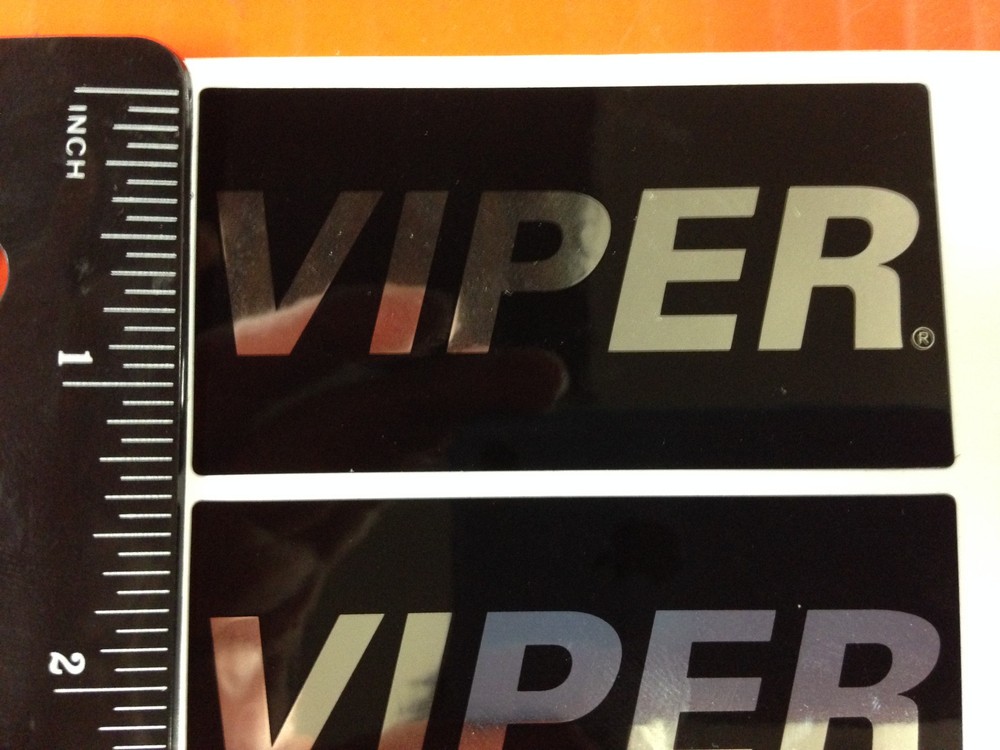 VIPER CAR ALARM WINDOW DECALS SECURITY EMBLEM AUTHENTIC