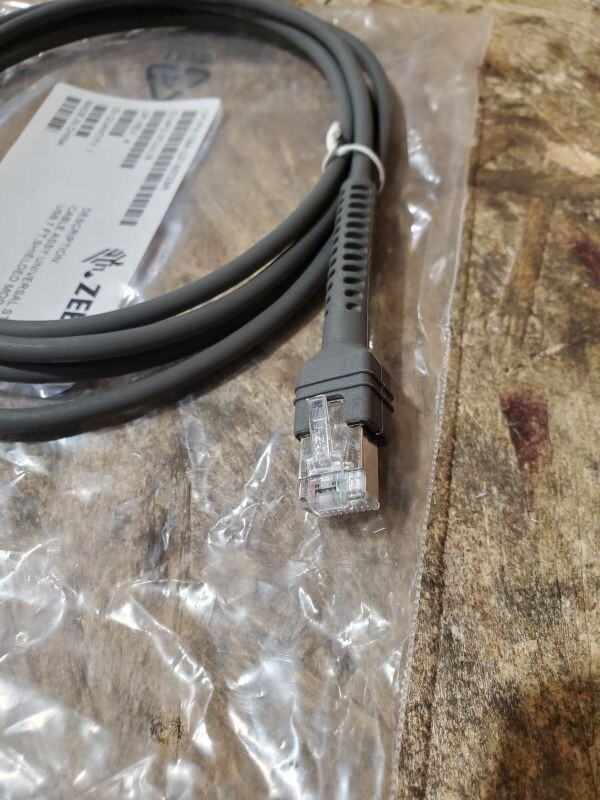 NEW Zebra CBA-U21-S07ZBR USB Data Transfer Cable - USB for Barcode Scanner 7 ft
