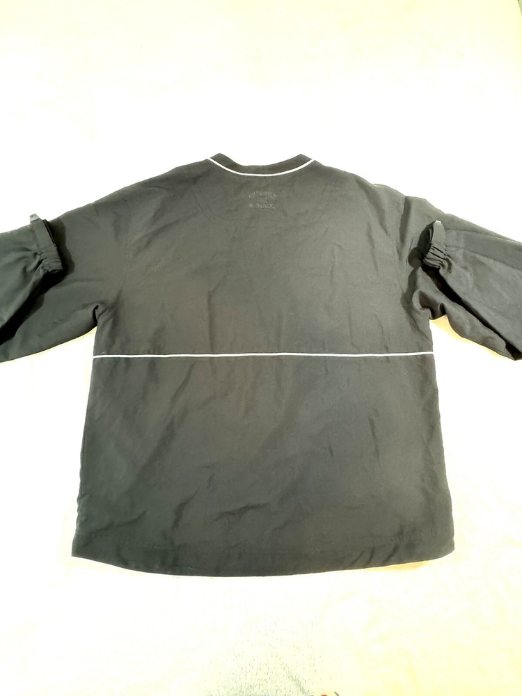 Cutter and Buck Windbreaker XL Golf Pullover Black Front Pockets Long Sleeve EUC