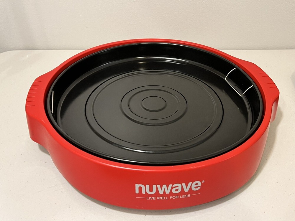 NuWave Infrared Oven Pro Plus 20634 Replacement Part Base Bottom Red + Drip Pan