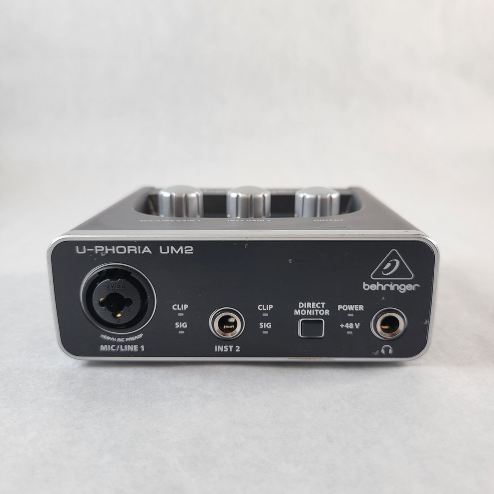 Behringer U-PHORIA UM2 Audiophile 2x2 USB Audio Interface ONLY untested