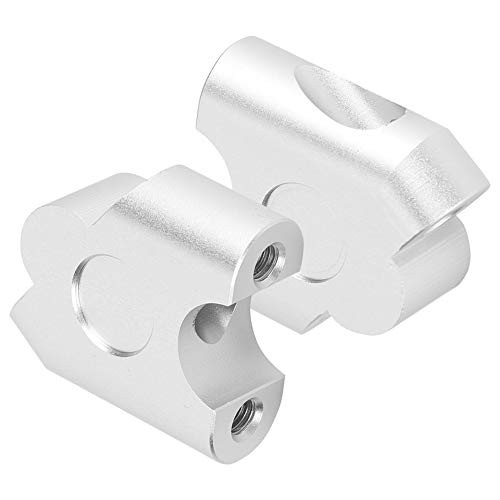 Universal Motorcycle Handlebar Riser 22mm Chrome 2-Pack - Adjustable Handlebar