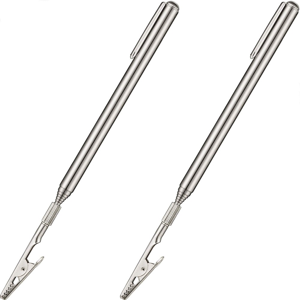 Mudder 2 Pcs Telescoping Clip Roach Clips for Range 8.27-36 Inch, Metallic