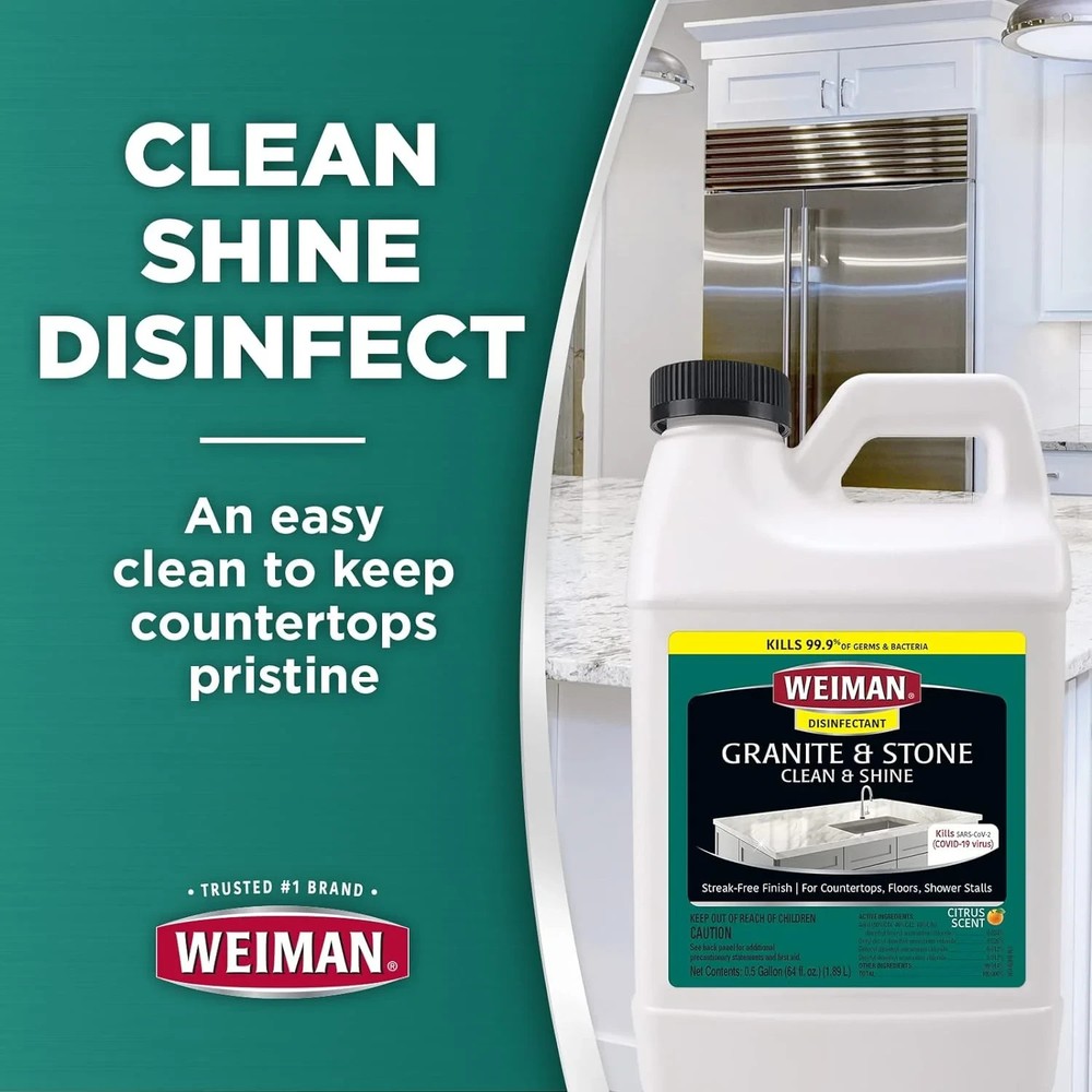 Weiman Granite Cleaner and Polish Refill - 64 fl oz