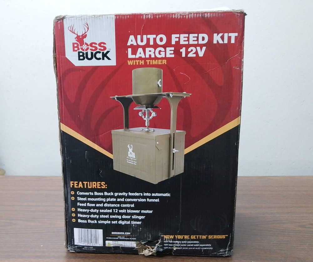 Boss BB15BB Buck Auto Feed Kit Large 12V W/ Timer USED