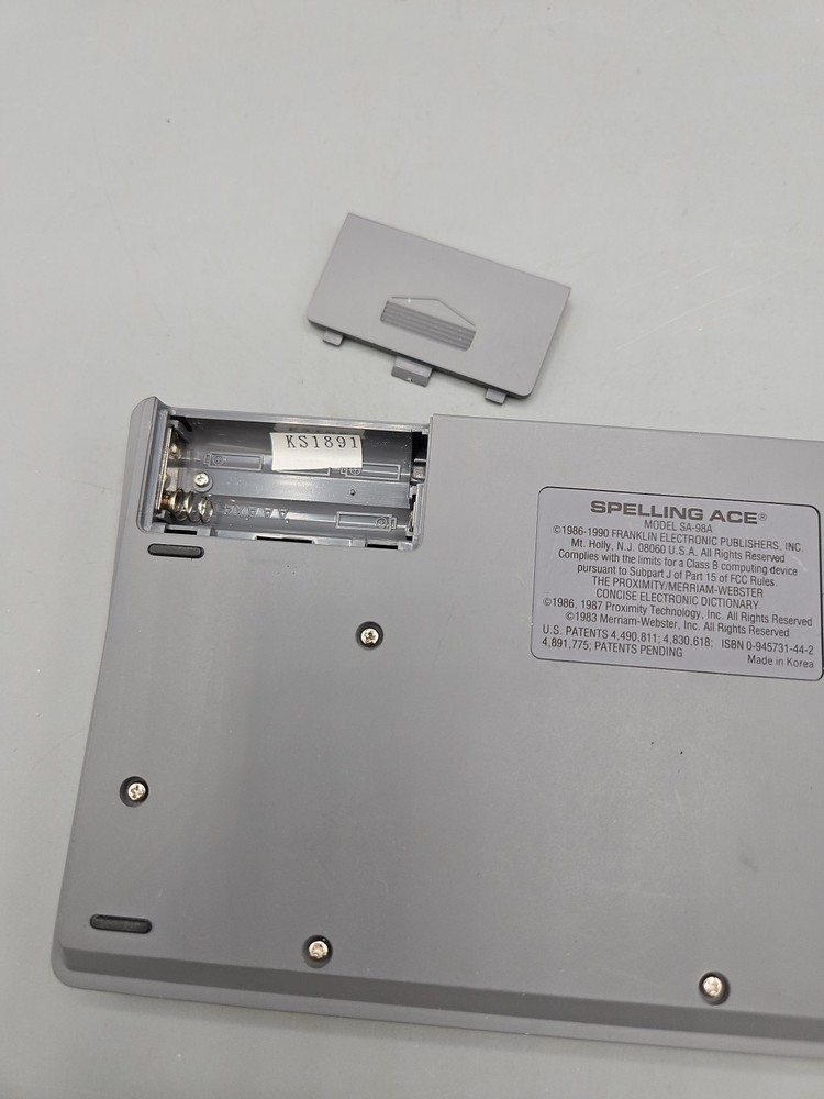 Franklin Computer Spelling Ace Second Edition SA-98A Electronic Speller