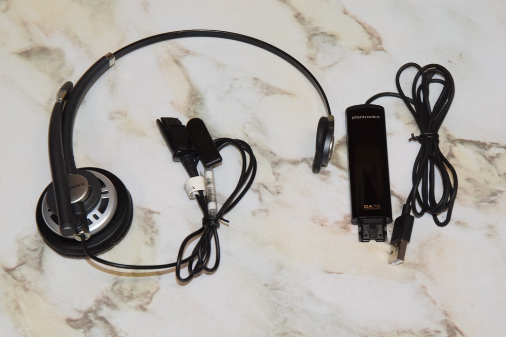 Plantronics HW710 Single Ear Corded Headset with DA70 USB Audio Processor