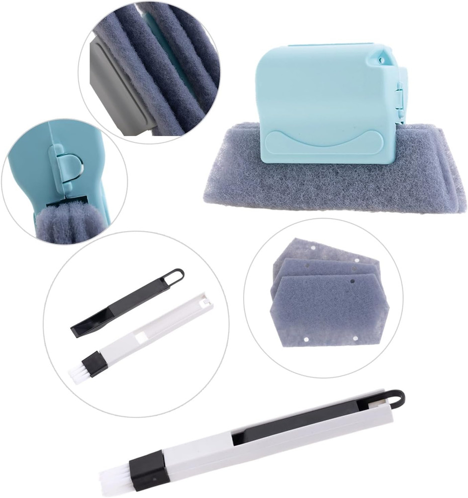 Magic Window Track Cleaning Tools Set, Window Sill Track Cleaner Tools, Clean Sc